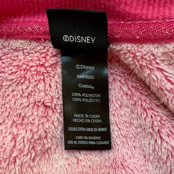 DISNEY Pink Minnie Mouse Soft Fleece PJ Sweater - Large - Picture 9 of 14